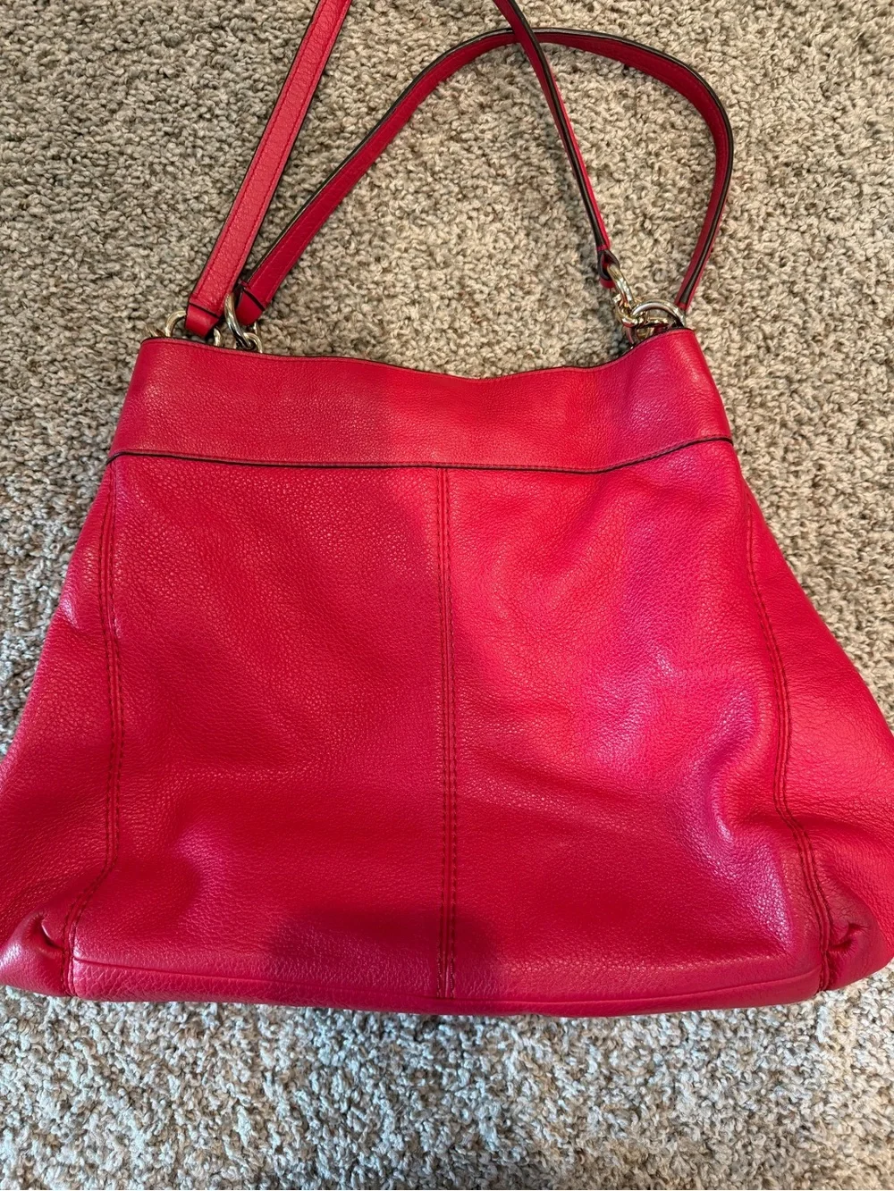 Coach pebbled leather bag